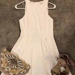 White Bridal Shower dress with open back